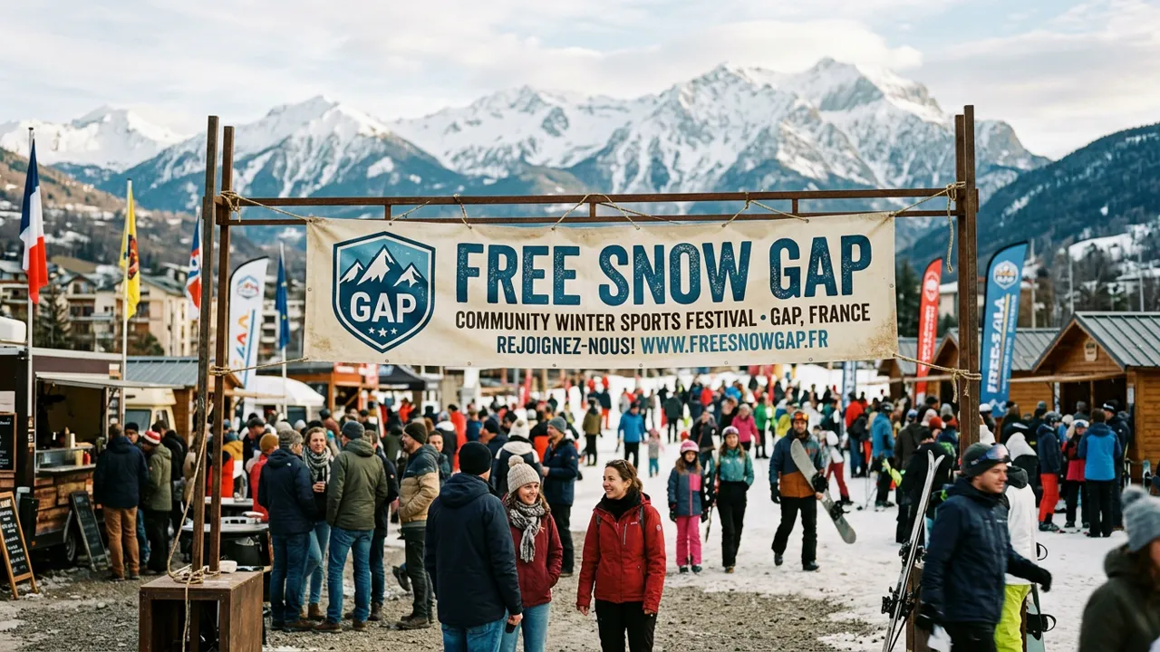 Présence institutionnelle de FREE SNOW GAP lors d'un rassemblement communautaire